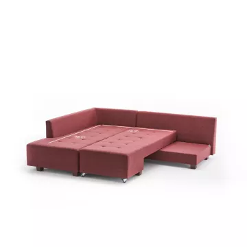 Софа Manama Corner Sofa Bed Left - Claret Red