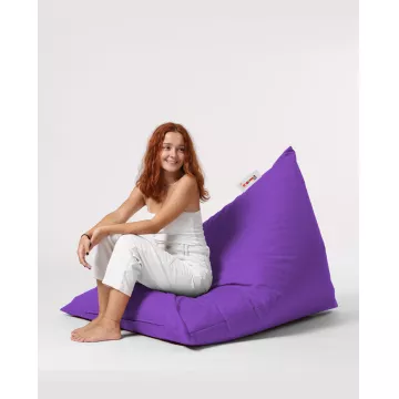 Bean Bag Pyramid Big Bed Pouf - Purple