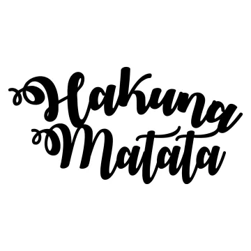 Метална ѕидна декорација Hakuna Matata