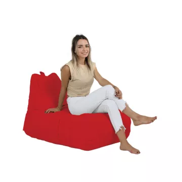 Bean Bag Trendy Comfort Bed Pouf - Red