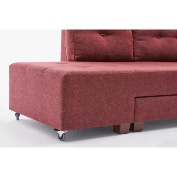 Софа Manama Corner Sofa Bed Right - Claret Red