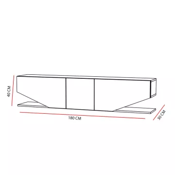 ТВ комода Болоња бела