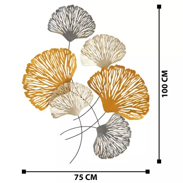 Метален ѕиден украс 6 Flowers