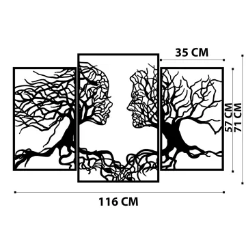  Метален ѕиден украс Love Tree 