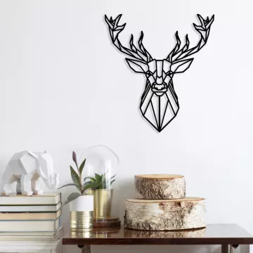 Метален ѕиден украс Deer Black 