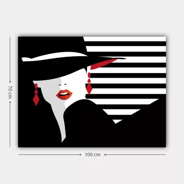 Слика Lady with black hat