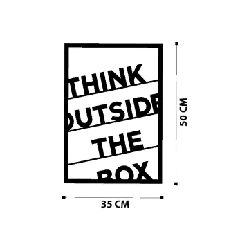 Метален ѕиден украс Think Outside The Box