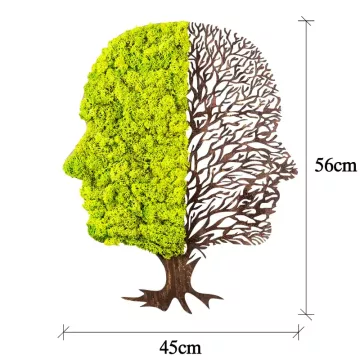 Метален ѕиден украс Green And Dry Tree