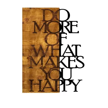 Метален ѕиден украс Do More  What Makes You Happy