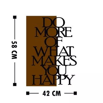 Метален ѕиден украс Do More  What Makes You Happy