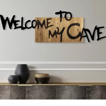 Метален ѕиден украс Welcome To My Cave