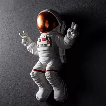 Ѕиден украс Peace Sign Astronaut White-Bronze