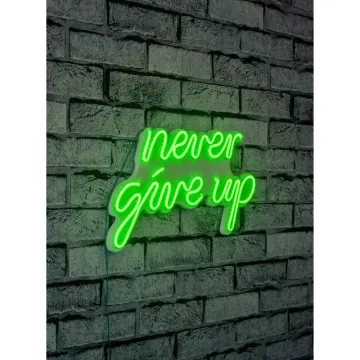 Ѕидна LED декорација Never Give Up-Green