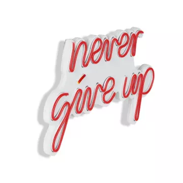 Ѕидна LED декорација Never Give Up-Red