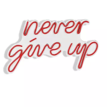 Ѕидна LED декорација Never Give Up-Red