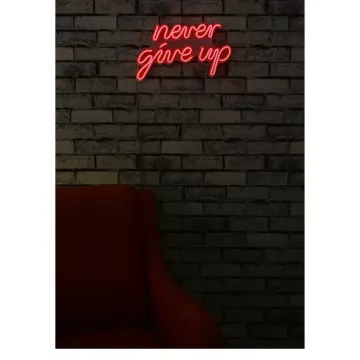 Ѕидна LED декорација Never Give Up-Red