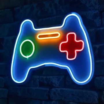 Ѕидна LED декорација Play Station Gaming Controller-Blue