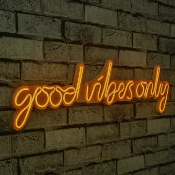 Ѕидна LED декорација Good Vibes Only-Yellow