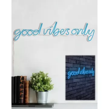 Ѕидна LED декорација Good Vibes Only-Blue