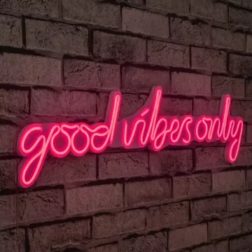 Ѕидна LED декорација Good Vibes Only-Pink