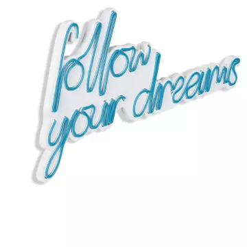 Ѕидна LED декорација Follow Your Dreams-Blue