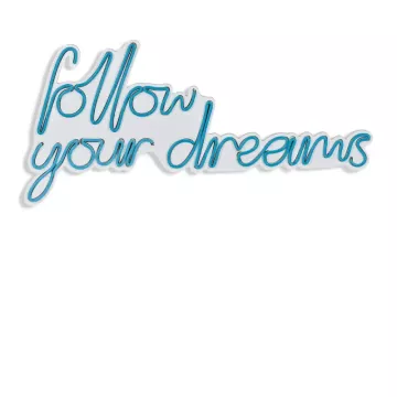 Ѕидна LED декорација Follow Your Dreams-Blue