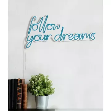 Ѕидна LED декорација Follow Your Dreams-Blue