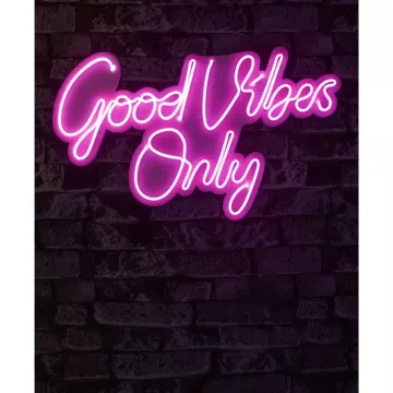 Ѕидна LED декорација Good Vibes Only 2-Pink