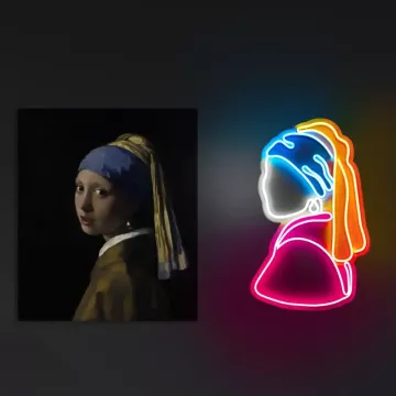 Ѕидна LED декорација Girl With A Pearl Earring Pinky-Multicolor