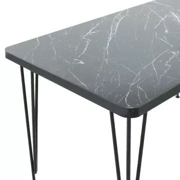 Трпезариска маса Bruce black marble-black-P2-120x73x73cm