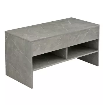 Клуб маса Law grey marble