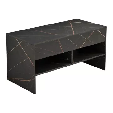 Клуб маса Law black marble