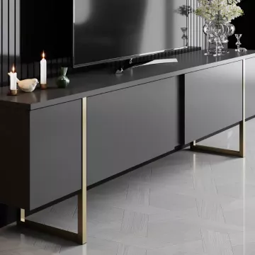 Тв Комода Davao Anthracite Gold