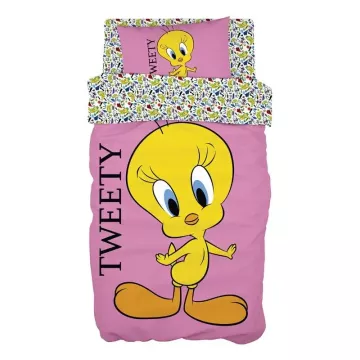 Детски сет постелнина за единичен кревет Art 6190 Tweety165×250 pink