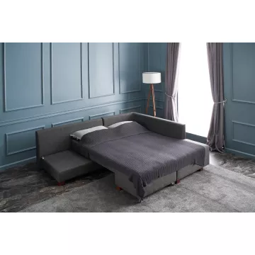 Софа Manama Corner Sofa Bed Right - Anthracite