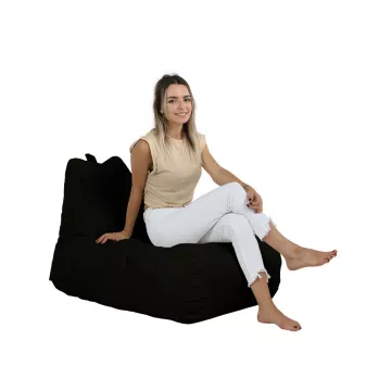 Bean Bag Trendy Comfort Bed Pouf - Black