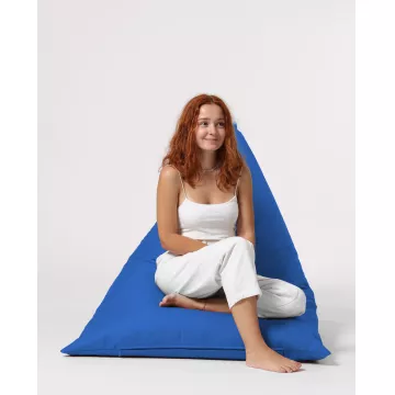 Bean Bag Pyramid Big Bed Pouf - Blue