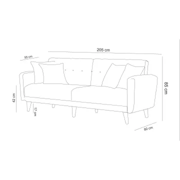 Софа ARİA-TAKIM6-S 1048