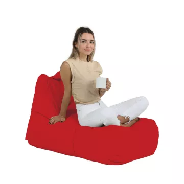 Bean Bag Trendy Comfort Bed Pouf - Red