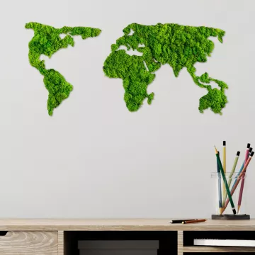 Метална ѕидна декорација World Map