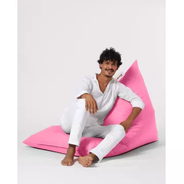 Bean Bag Pyramid Big Bed Pouf - Pink