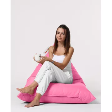 Bean Bag Pyramid Big Bed Pouf - Pink