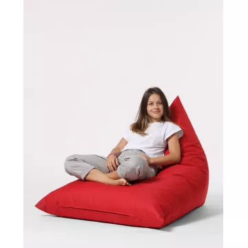 Bean Bag Pyramid Big Bed Pouf - Red