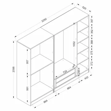 Плакар Kale Plus - 7819