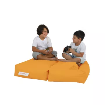 Bean Bag Kids Double Seat Pouf - Orange