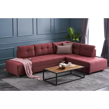 Софа Manama Corner Sofa Bed Right - Claret Red