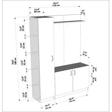 Закачалка Naturel - Teak, White