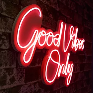 Ѕидна LED декорација Good Vibes Only 2 - Red