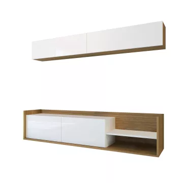 ТВ Комода Kale - Teak, White