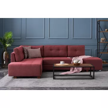 Софа Manama Corner Sofa Bed Left - Claret Red